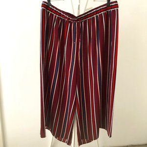 BOHO MELLO DAY WIDE PALAZZO PANTS STRIPED 3X NWOT